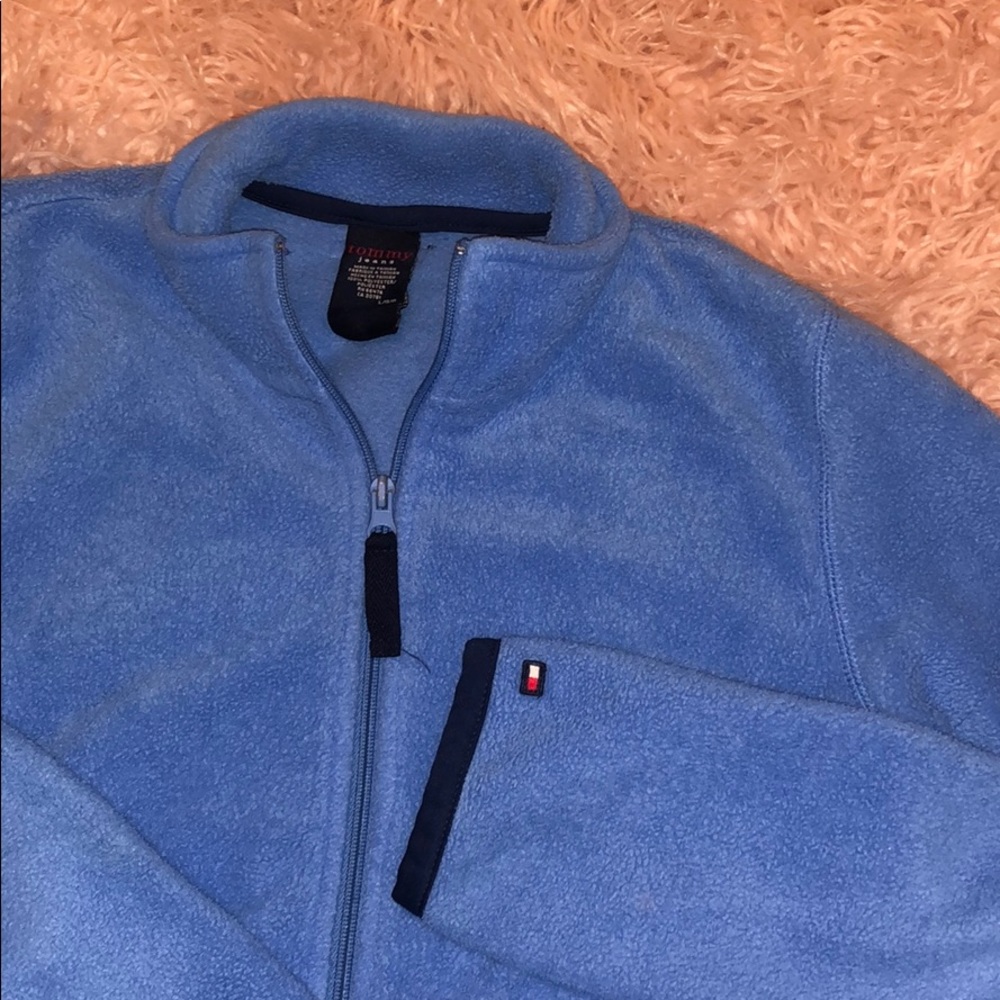 TOMMY JEANS fleece zip up jacket